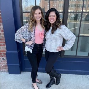 Pink low cut bodysuit